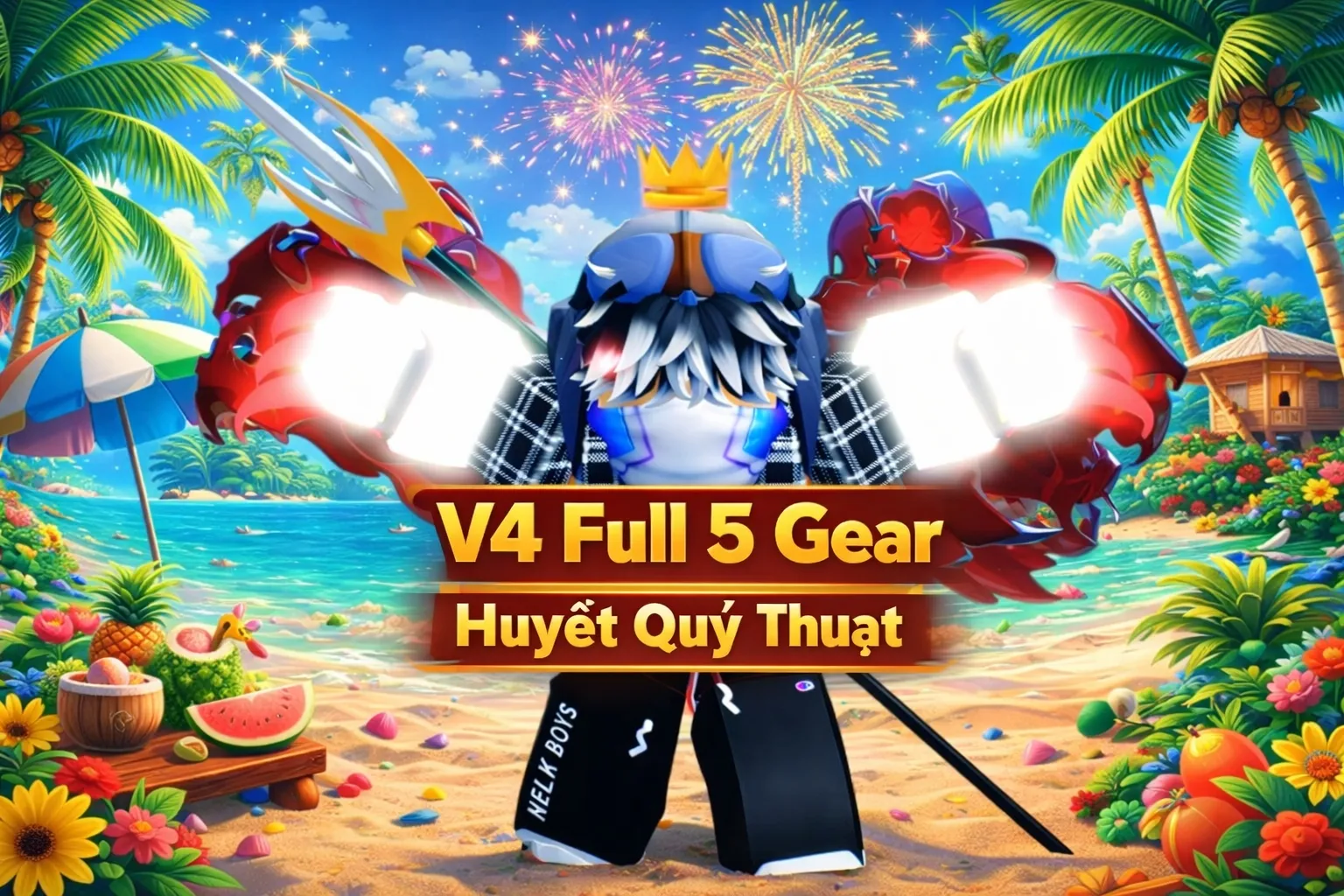 Tộc V4 Full Gear Và Mele Sanguine Art